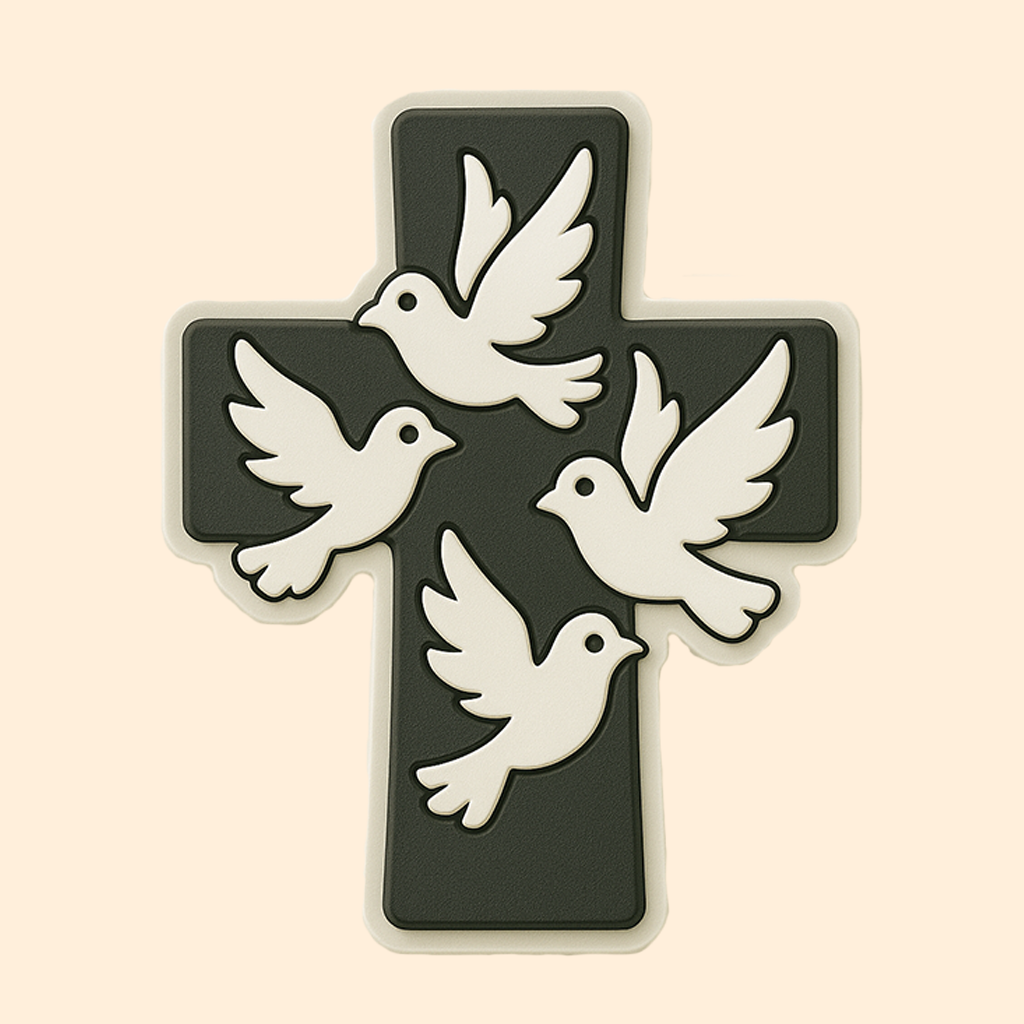 Holy Cross with White Doves