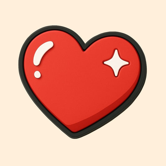 Red Shimmering Heart