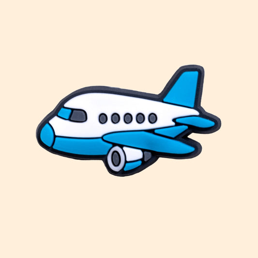 Blue and White Airplane