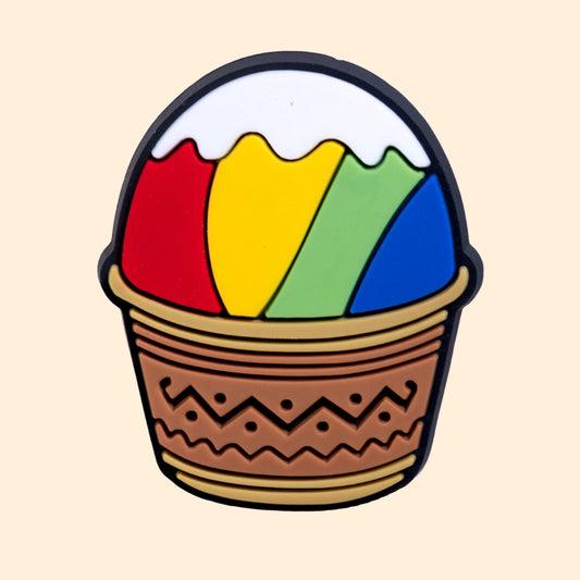 Rainbow Shaved Ice with Snow Caps